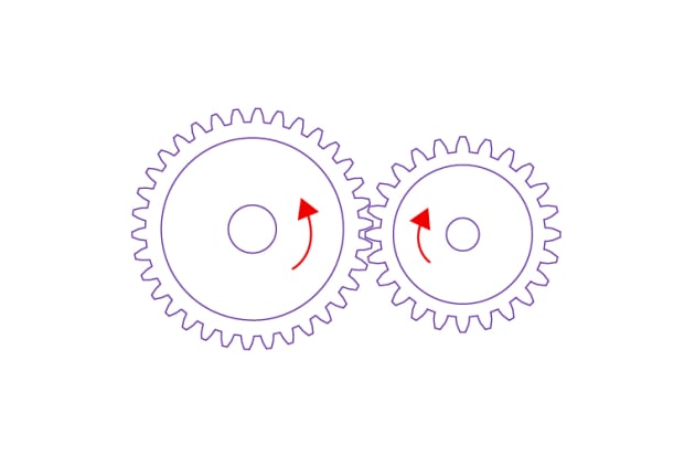 Picture of a spur gear