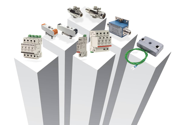 Range of surge protection devices on pedestals