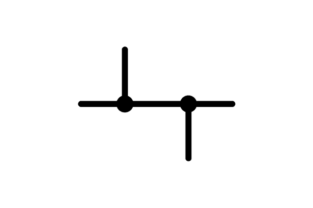 connected wire symbol