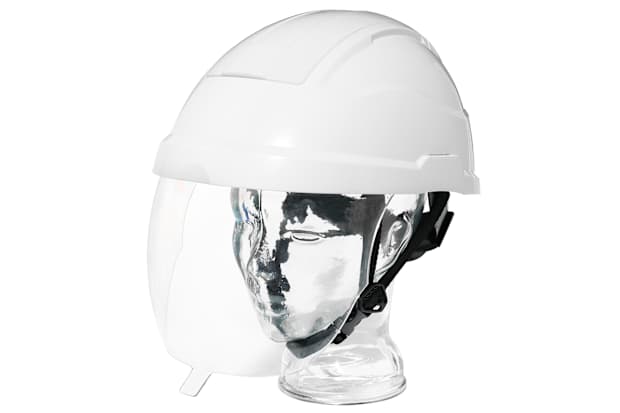 Kask dla elektryków dla sektora energii odnawialnej.
