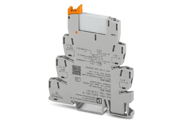 Relay with integrated circuit breaker