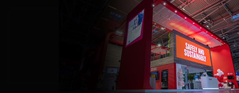 RS exhibition stand header