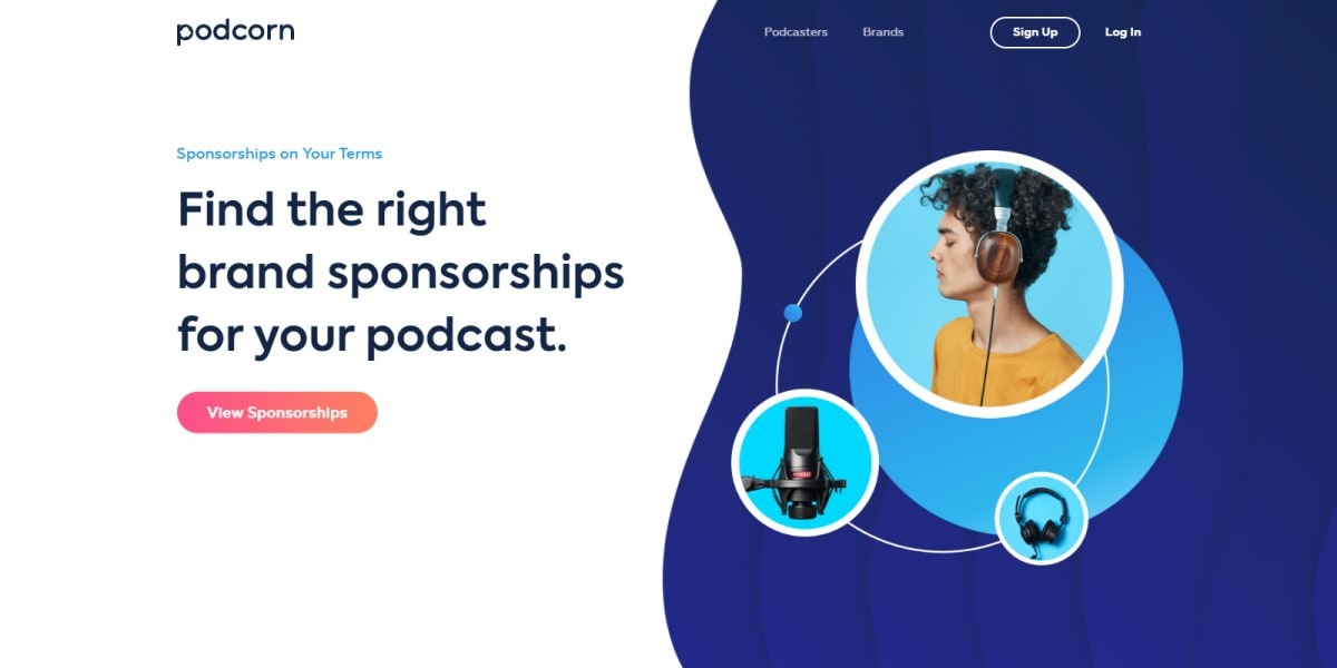 find brand sponsorships with podcorn