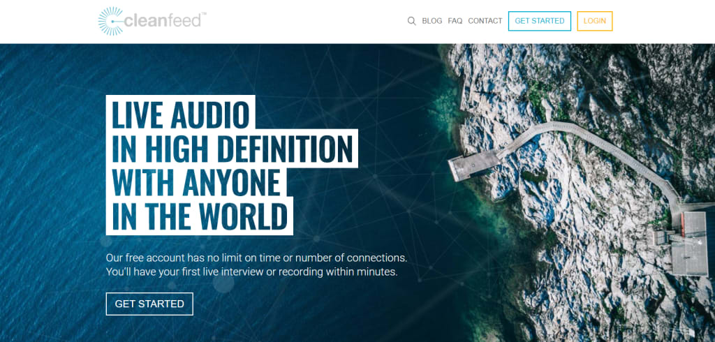 cleanfeed homepage