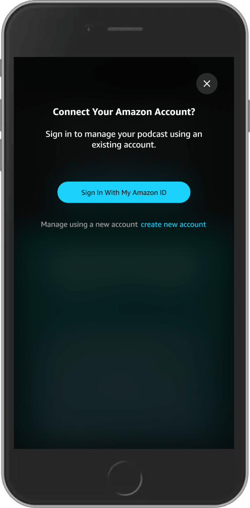 submit podcast to amazon connect your account