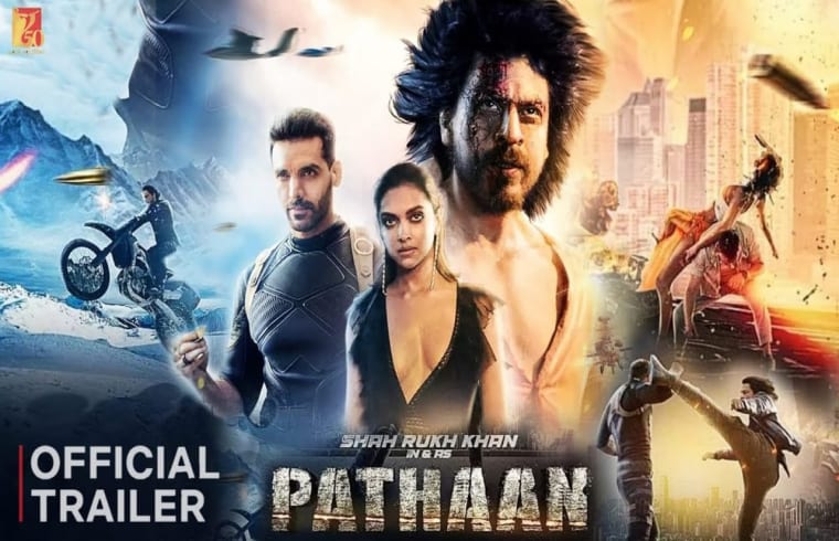 shahrukh khan and deepika padukone pathaan trailer out