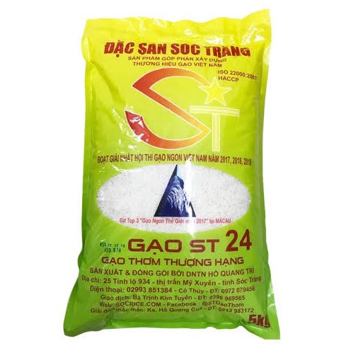 Gạo ST24 1kg chính hãng