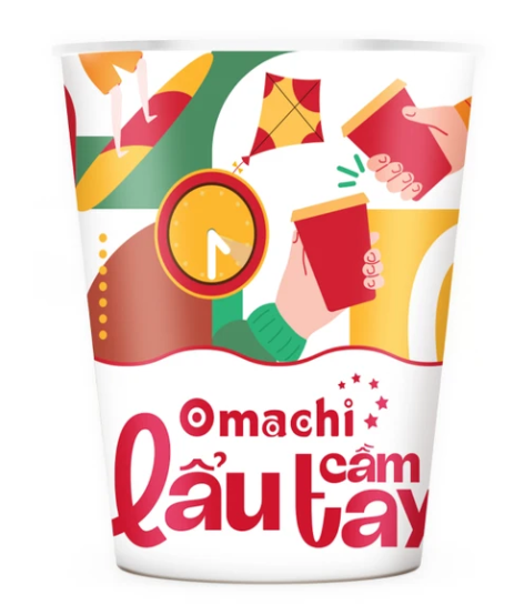 Mì Omachi Lẩu Cầm Tay Tôm Hùm Phô Mai 81g chính hãng Omachi