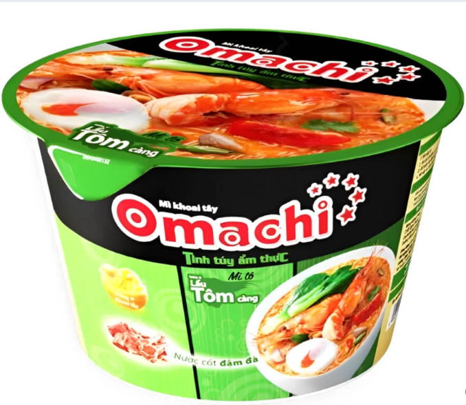 Mì Tô Omachi Lẩu Tôm Càng 92g chính hãng Omachi