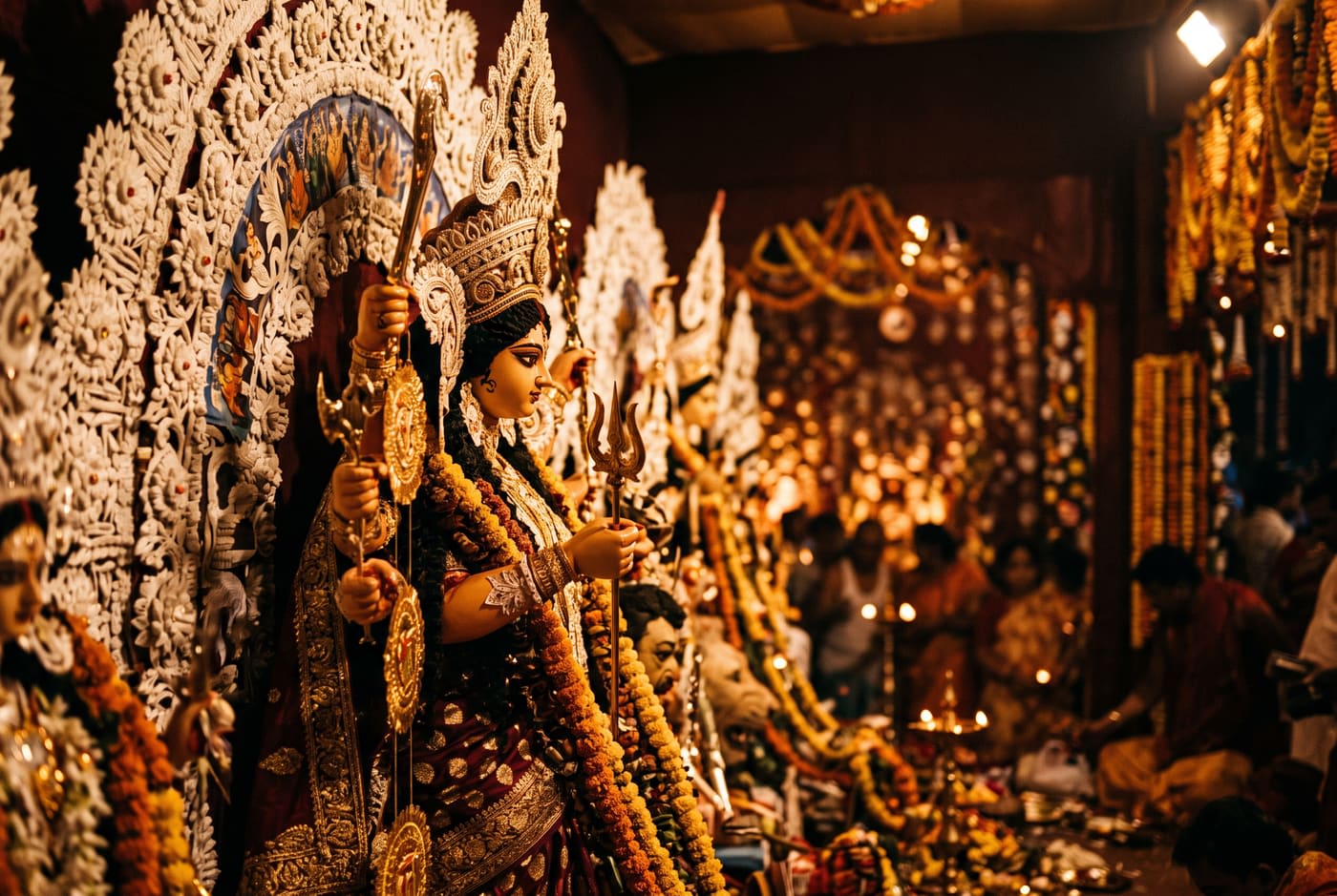 Representative Durga Puja image, not a photo of Rainbow Socio Cultural Association