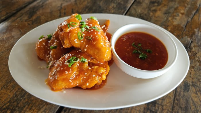 Buffalo wings and pica-pica at Agta Beach Resort