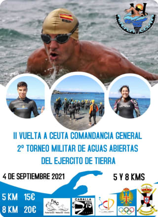Cartel de la II Vuelta a Ceuta Comandancia General