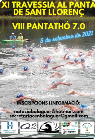 Travessia Pantà de St Llorenç el 05-09-2021 en Sant Llorenç de Montgai Cartel de la Travessia Pantà de St Llorenç