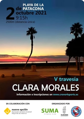 Cartel de la V Travesía Clara Morales