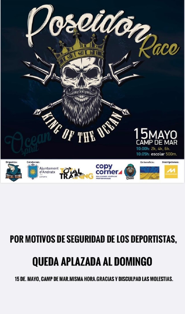 Poseidon Race el 29-05-2022 en Camp de Mar Cartel de la Poseidon Race