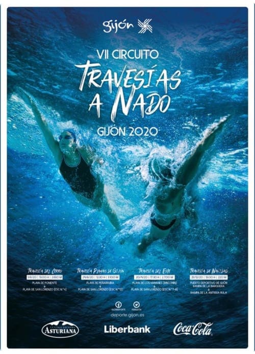 Cartel de VII Circuito de Travesías a Nado de Gijón