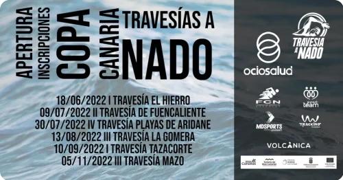 Cartel de II Copa Canaria Travesías a Nado 2022