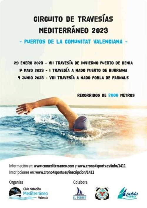 Cartel de Circuito Travesías Mediterráneo 2023