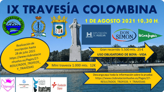 Cartel de la IX Travesía Colombina