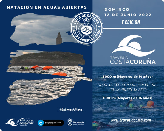 Cartel de la Travesía Costa A Coruña