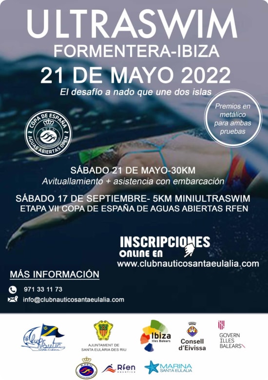 Cartel de la Mini Ultraswim Ibiza