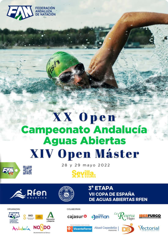 Cartel de la XX Cto. de Andalucía Aguas Abiertas