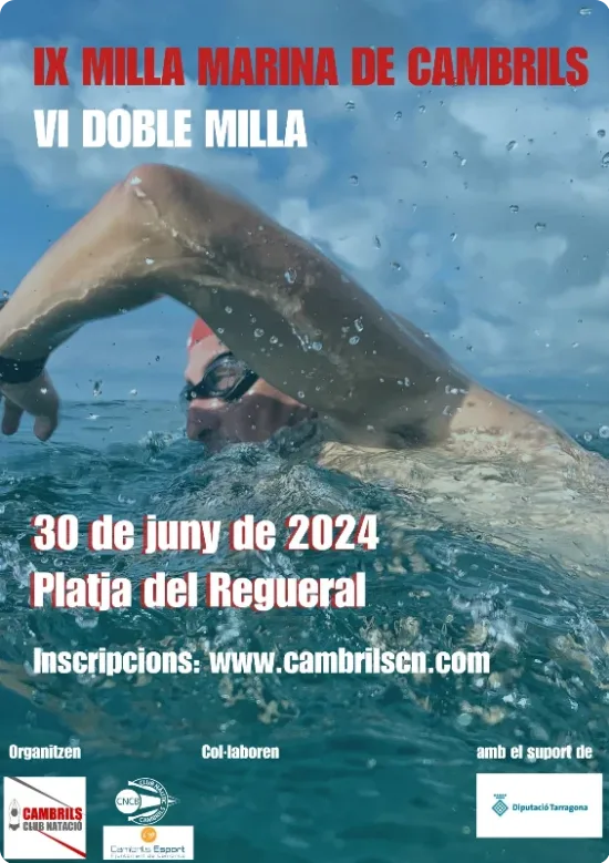 Cartel de la IX Milla Marina de Cambrils