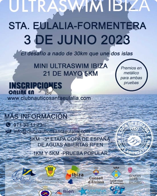 Cartel de la Mini Ultraswim Ibiza