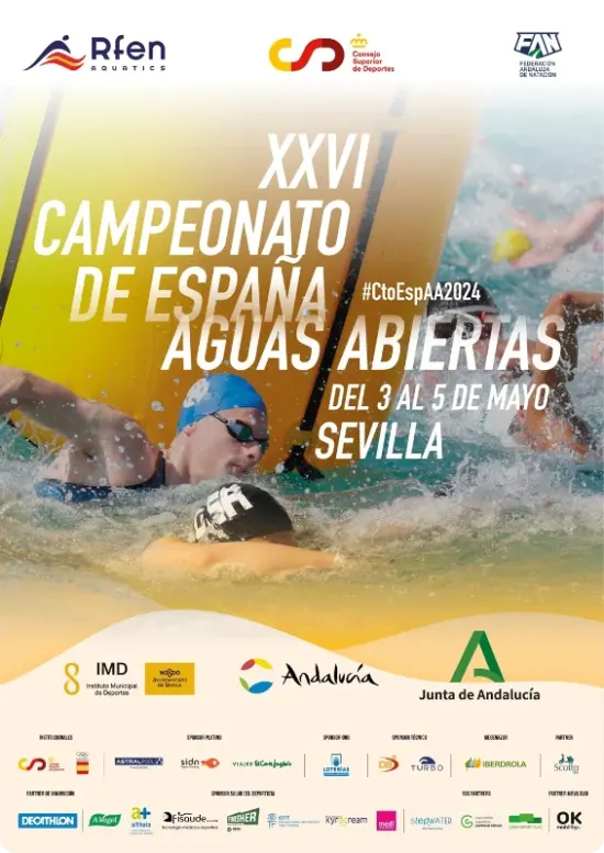 Cartel de la XXVI Cto. de España Aguas Abiertas OPEN