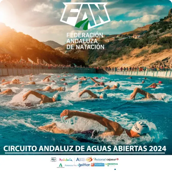 Cartel de la liga: I Circuito Andaluz de Aguas Abiertas 2024