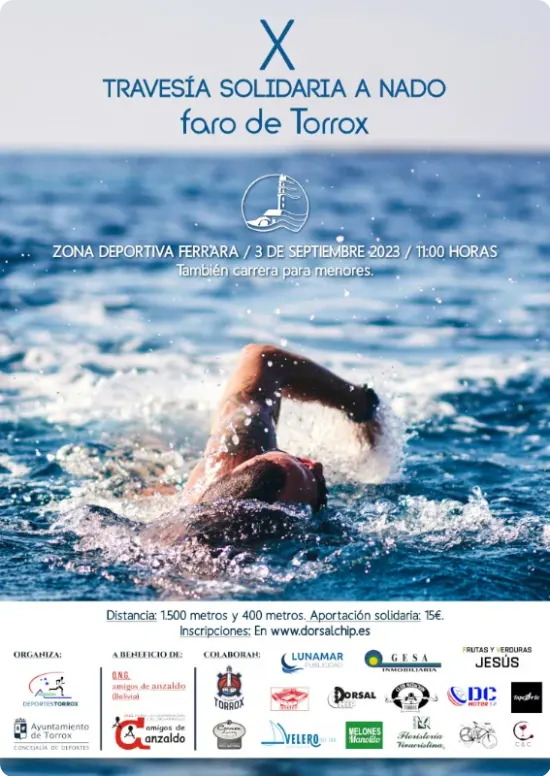 Cartel de la X Faro de Torrox