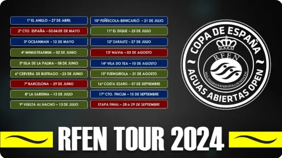 Cartel de la liga: IX Copa de España de Aguas Abiertas 2024