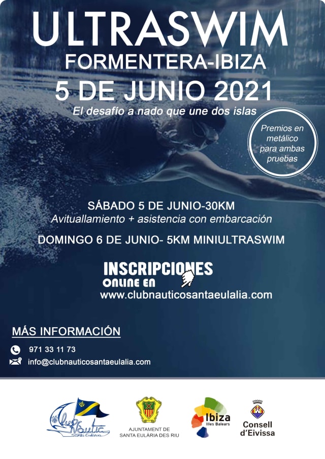 Cartel de la Ultraswim Formentera - Ibiza