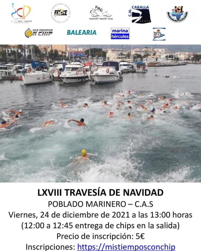 Cartel de la LXVIII Travesía de Navidad Ceuta