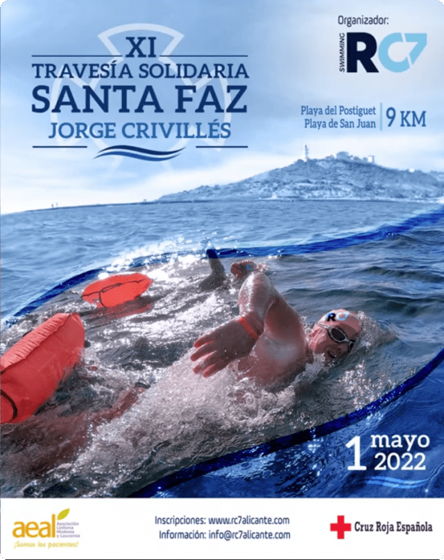 Cartel de la XI Travesía Santa Faz Jorge Crivillés