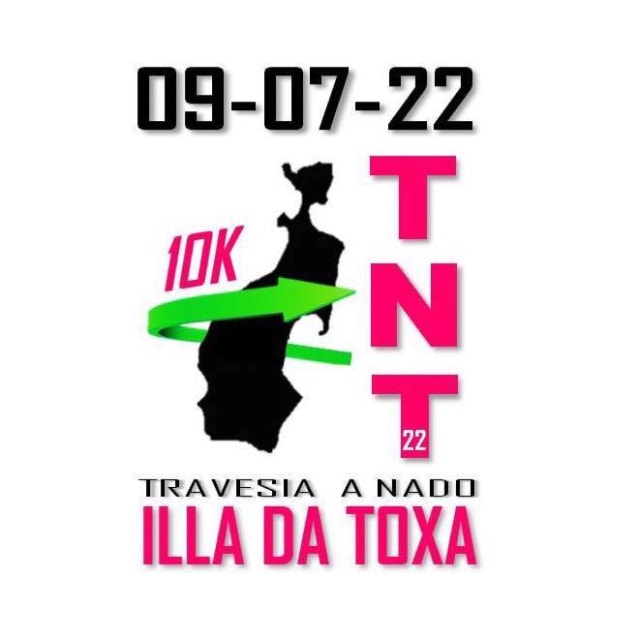 Cartel de la TNT Travesía Illa da Toxa