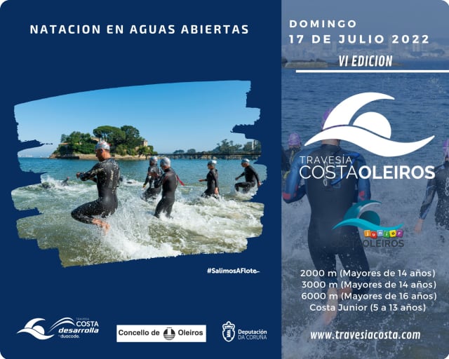 Cartel de la Travesía Costa Oleiros