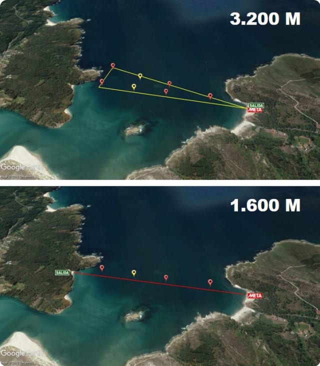 Recorrido de la Travesía Costa Balarés