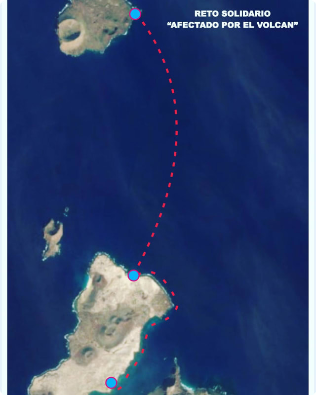 Recorrido de la Cruce a Nado Alegranza - La Graciosa