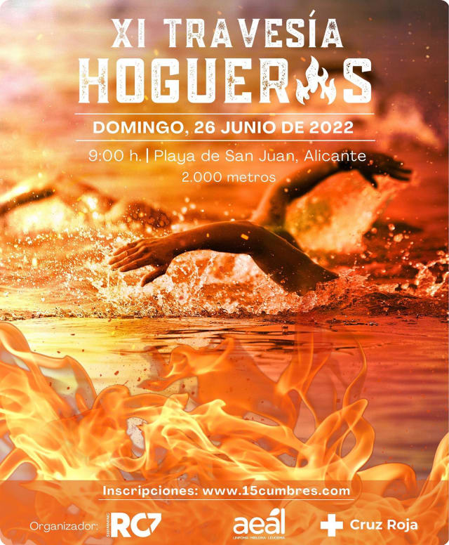 Cartel de la XI Travesía Hogueras