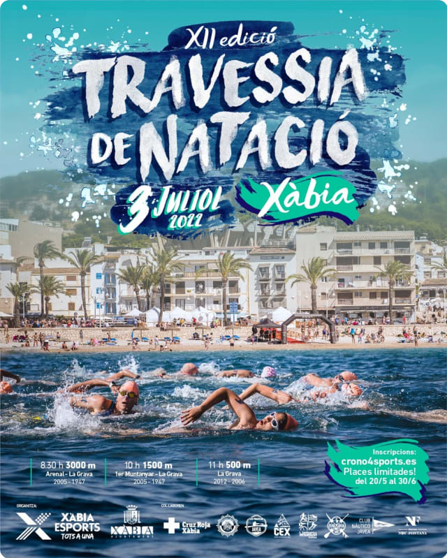 Cartel de la XII Travessia de Natacio Xàbia