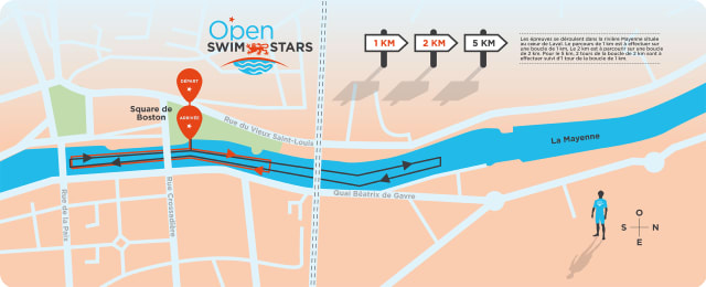 Recorrido de la Open Swim Stars Laval