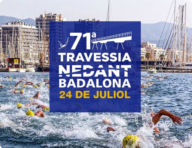 Cartel de la 71ª Travessia Badalona Nedant