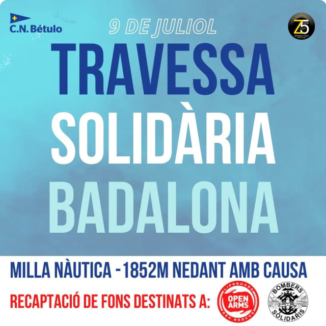 Cartel de la Milla Nàutica Solidària Badalona