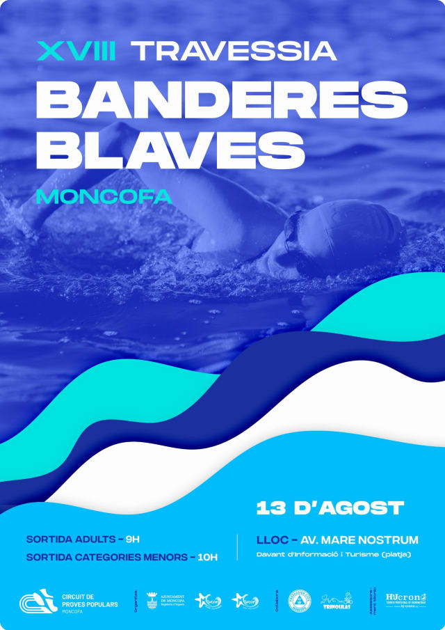 Cartel de la Travessia Banderes Blaves