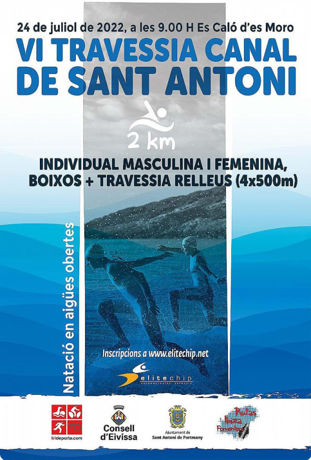 Cartel de la VI Travesía Canal de San Antonio