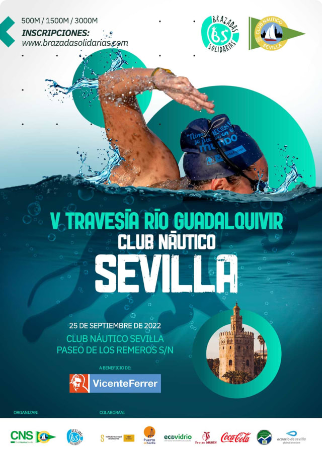 Cartel de la V Travesía Río Guadalquivir