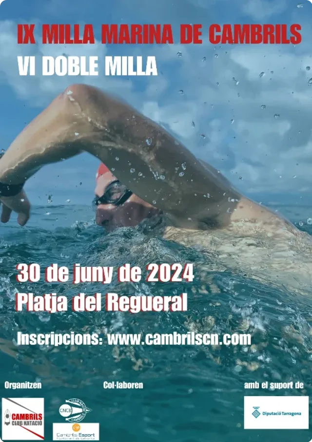 Cartel de la IX Milla Marina de Cambrils