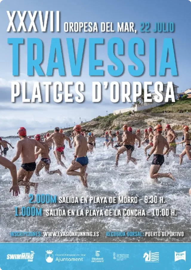 Cartel de la Travesía Platges d'Orpesa