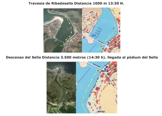 Recorrido de la XV Descenso a Nado del Sella